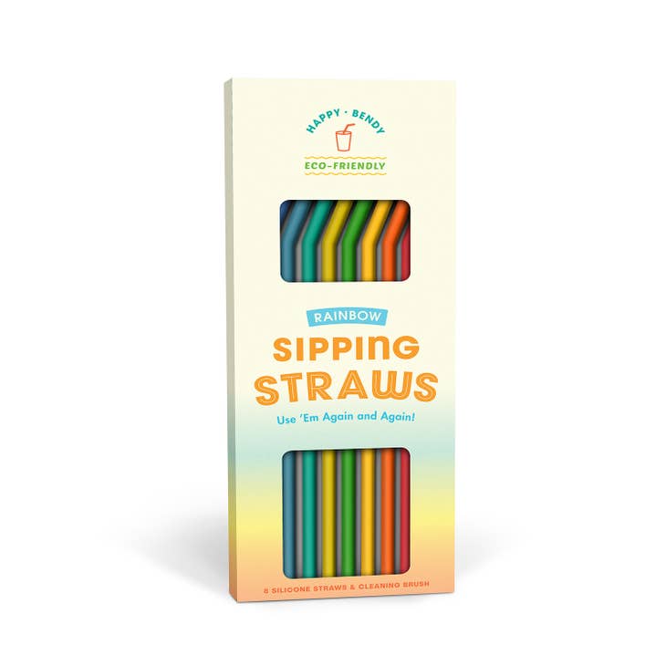 Shop Silicone Straws + Cleaning Brush