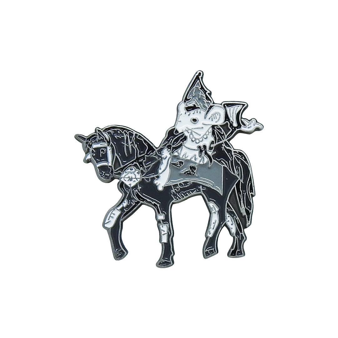 Beer for Kings Mouse on Horse Lapel Pin