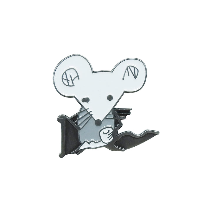 Beer for Commoners Mouse with Walking Stick Lapel Pin