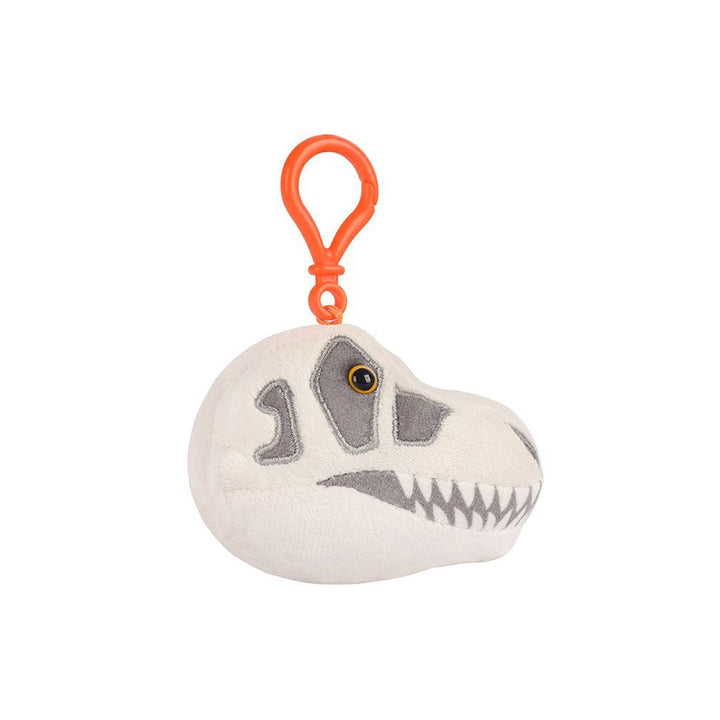 Fuzzy Fossils T. Rex Skull Plush Keychain