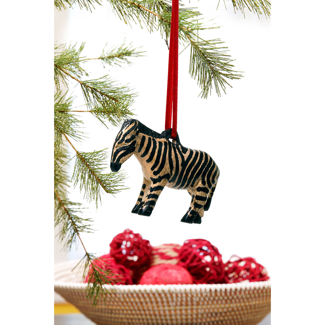 Jacaranda Zebra Ornament