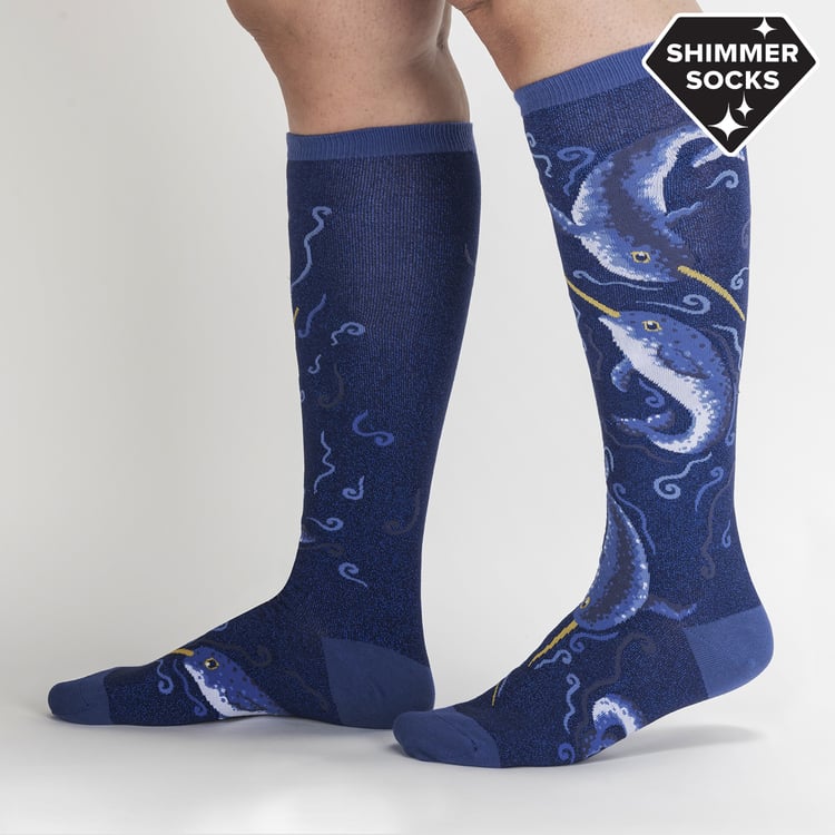 Women's Once Upon a Narwhal Knee High Socks