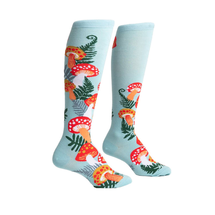 Women's Wonderland Mushrooms Knee High Socks