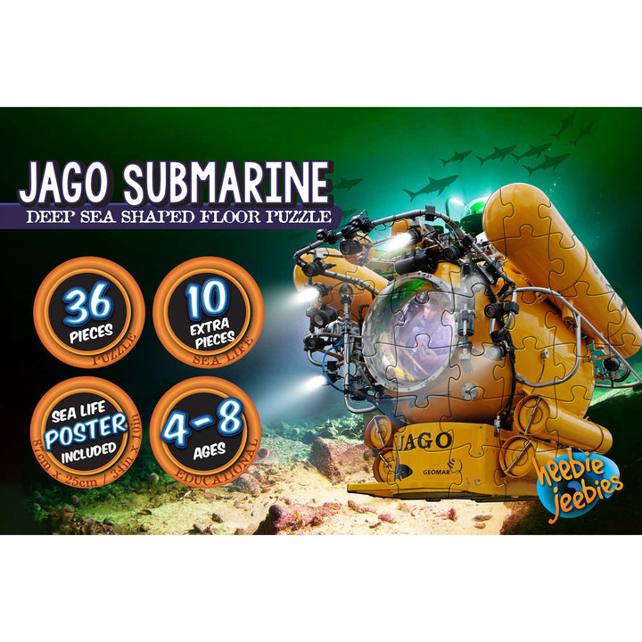 Submarine Glow 36-Piece Floor Puzzle