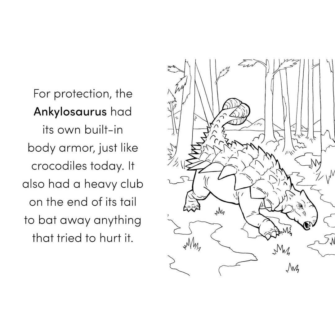 Dinosaur Book for Kids: Coloring Fun and Awesome Facts