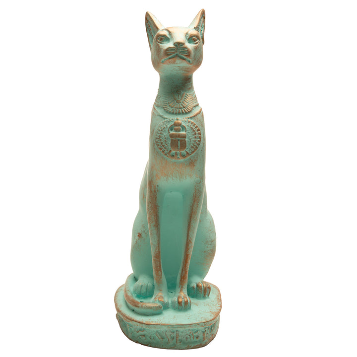 Bastet Cat Statuette - Green