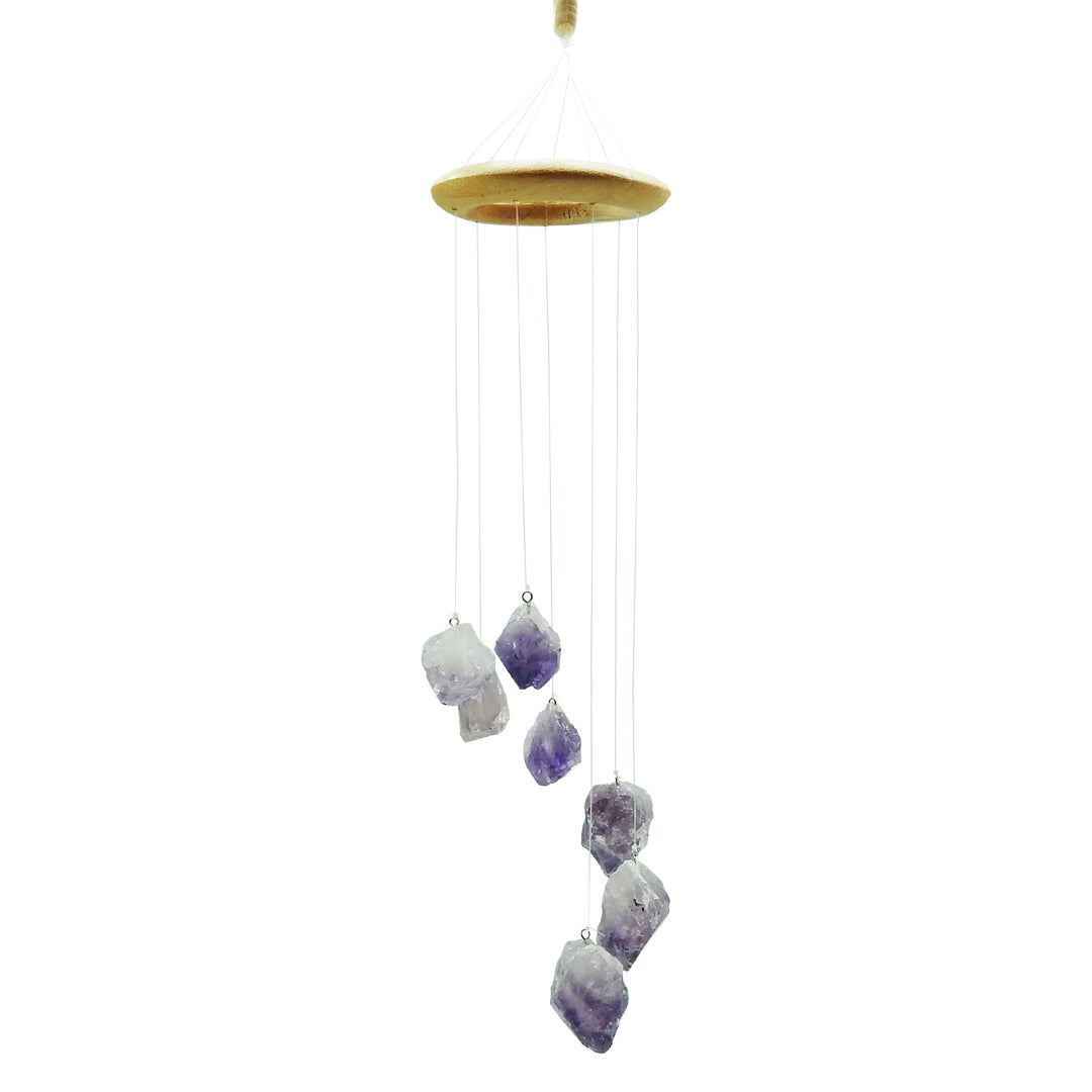 Rough Amethyst Point Wind Chime