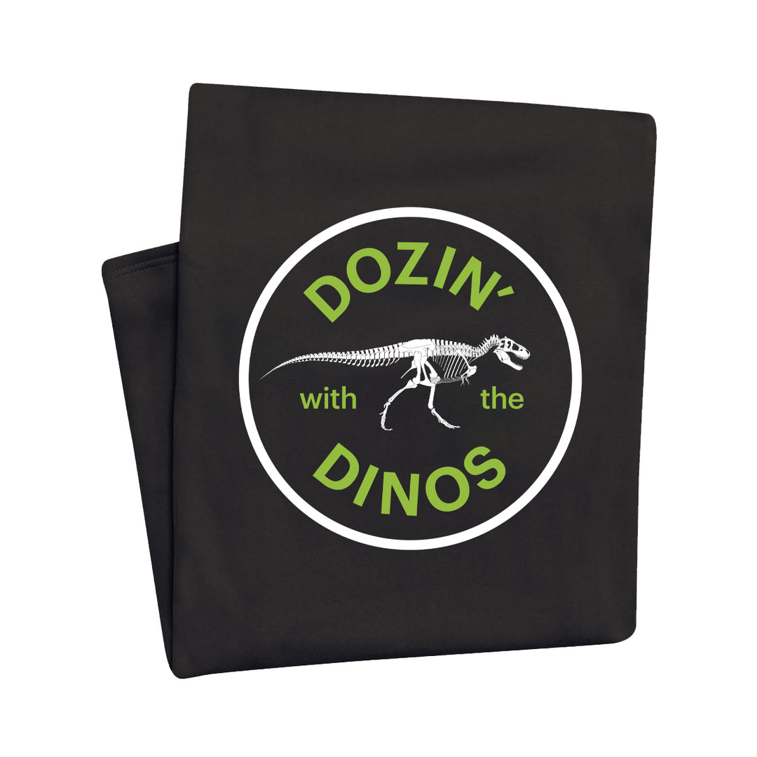 Dozin' with the Dinos Sweatshirt Throw Blanket | Field Museum Store