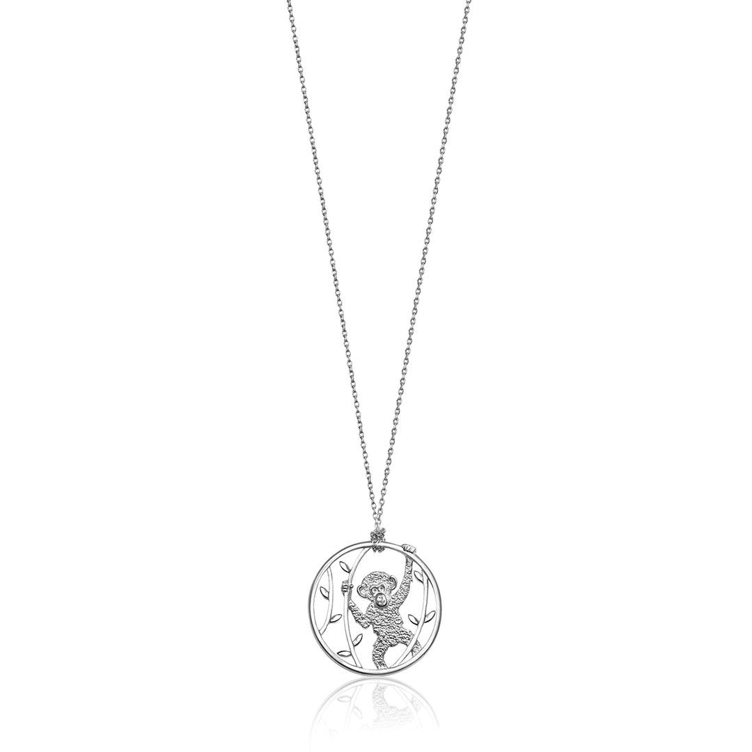 Sterling Silver Chimpanzee Pendant Necklace | Field Museum Store