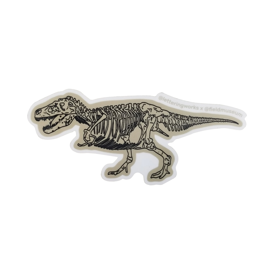 SUE the T. rex Skeleton Sticker