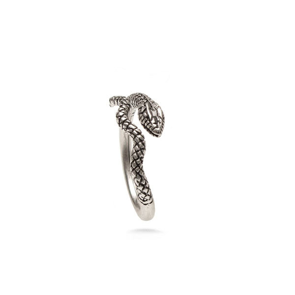 Egyptian Snake Ring - Silver Finish