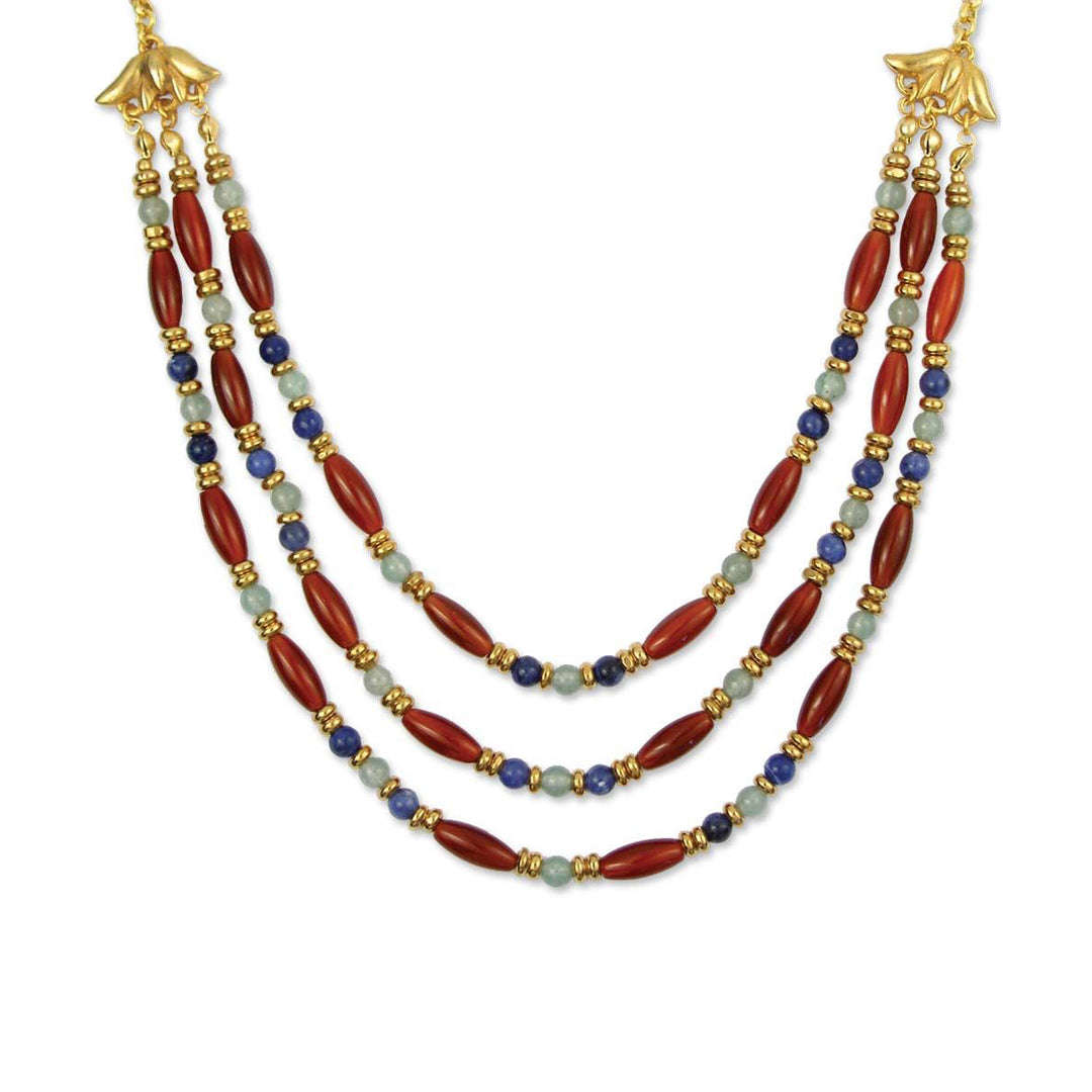 Cleopatra Carnelian Collar Necklace