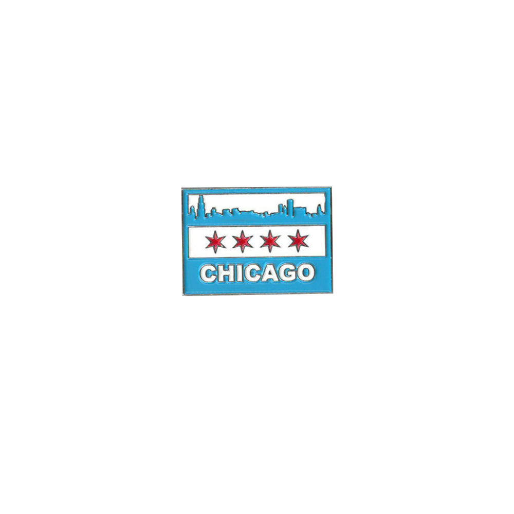 Chicago Skyline Flag Lapel Pin | Field Museum Store