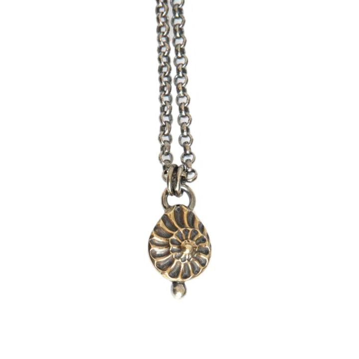 Brass Whorl Necklace