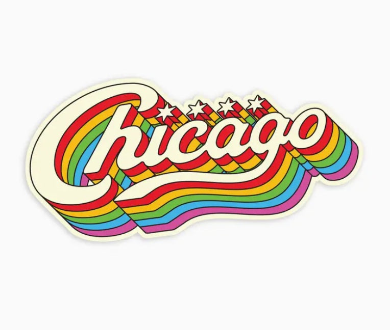 Chicago Rainbow Sticker