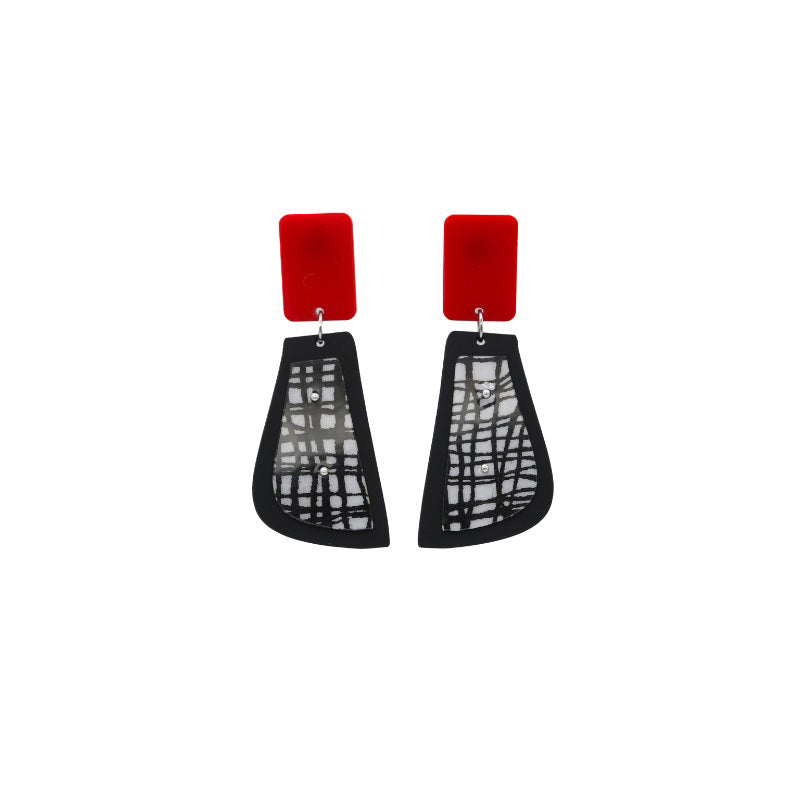 ER ABSTRACT RED/BL/WHT