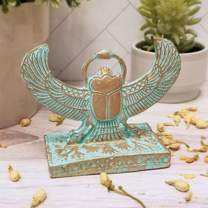 Winged Scarab Statuette Home Discoveries   