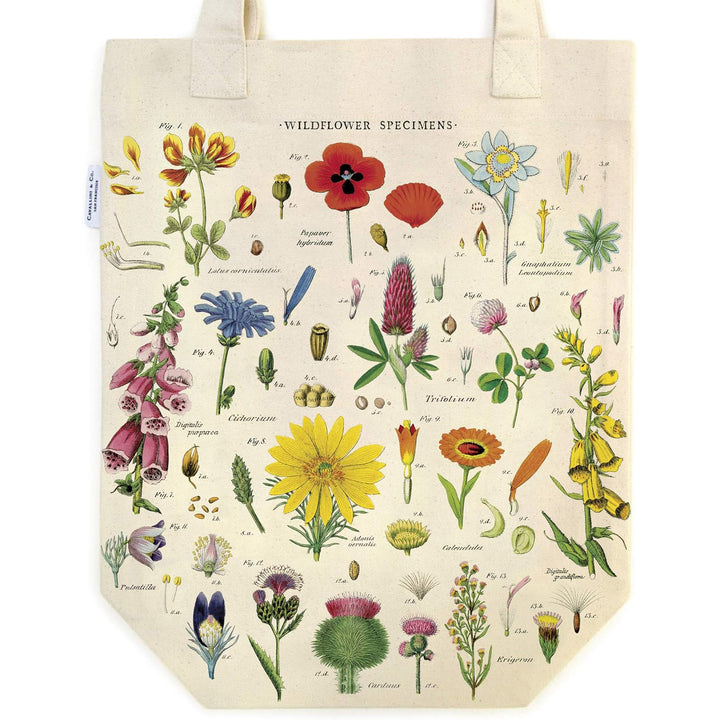 Wildflowers Tote Bag Bags Cavallini Papers & Co   