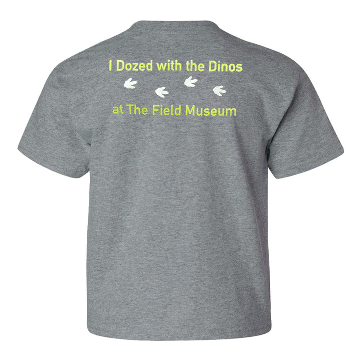 Youth Dozin' with the Dinos T-Shirt - Grey  Art Flo   