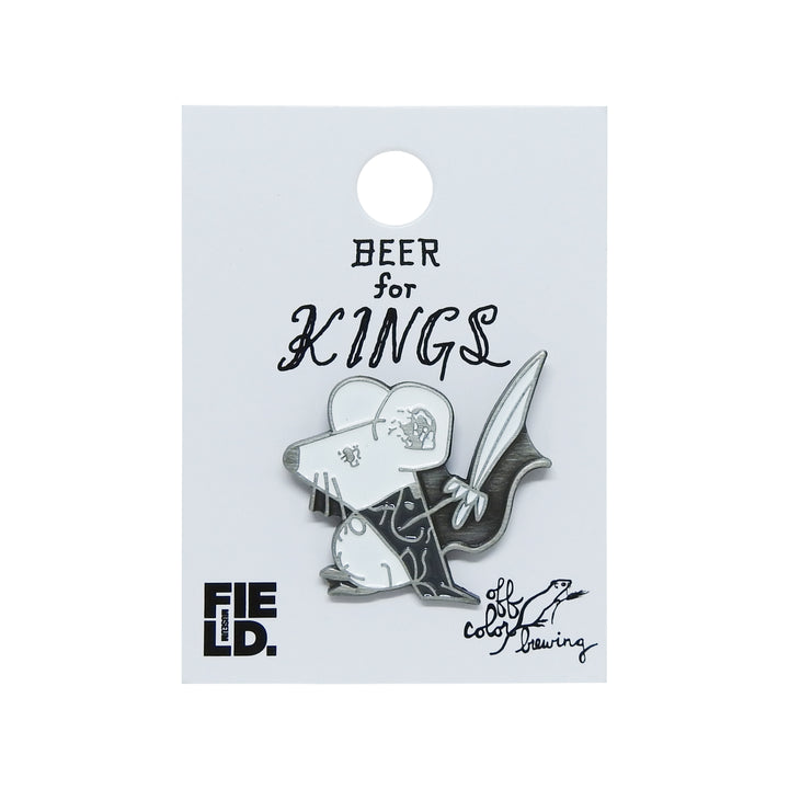 Beer for Kings Mouse with Sword Lapel Pin