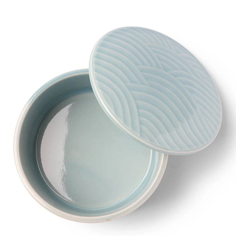 Himari Light Blue Bowl with Cover