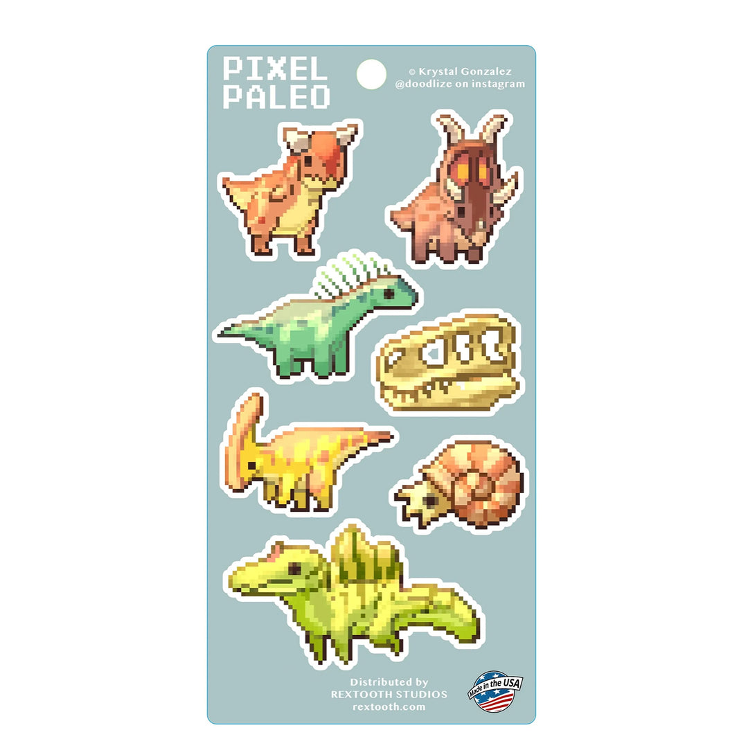 Paleo Pixel Sticker Set