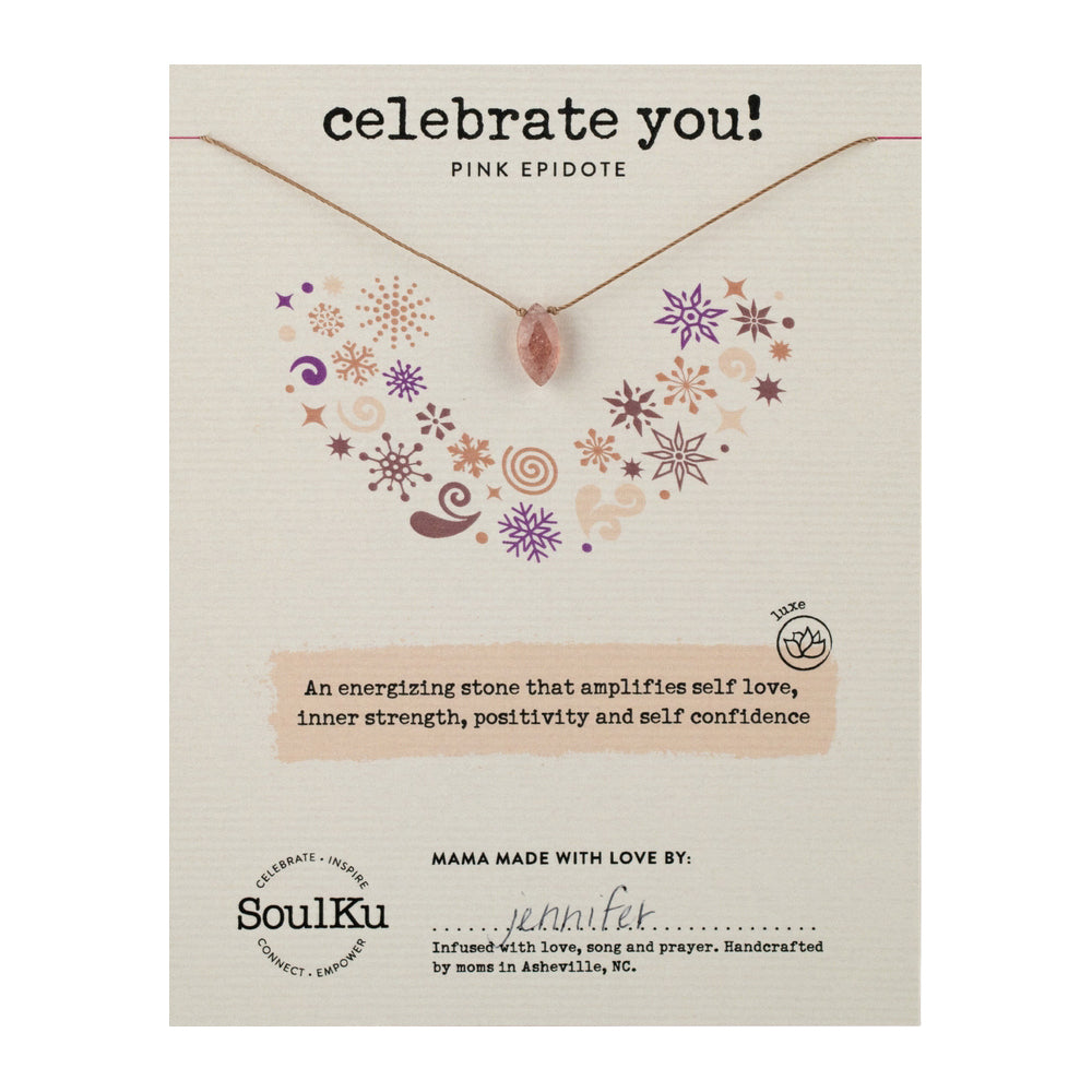 Pink Epidote Celebrate You! Necklace