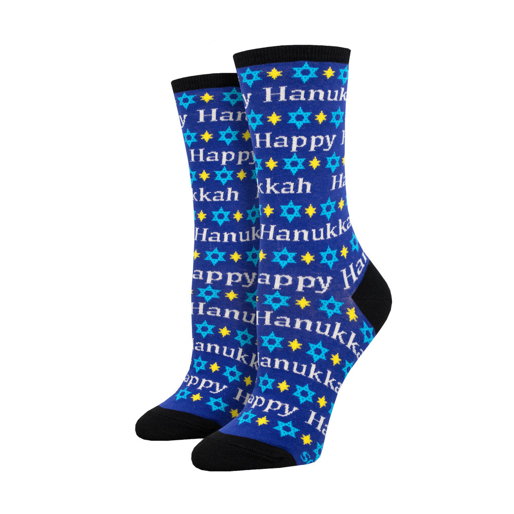 Women's Happy Hanukkah Crew Socks