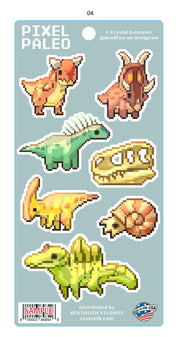 Pixel Paleo Sticker Set
