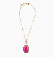 Ovation Pink Jade Pendant Necklace