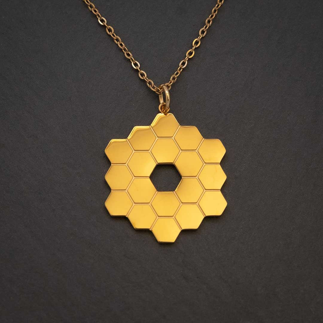 JAMES WEBB TELESCOPE NECKLACE GOLD