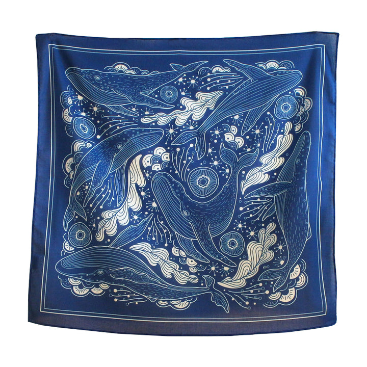 Whale and the Ocean Scarf Bandana