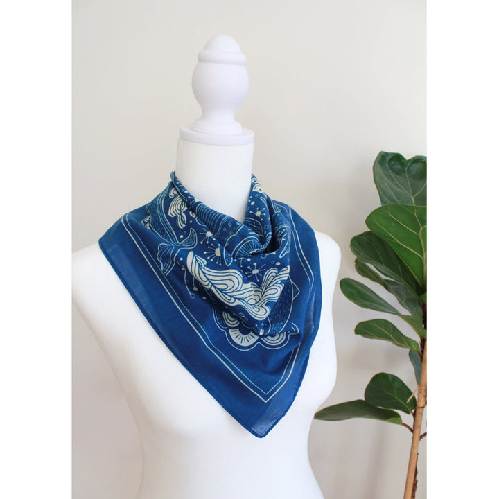 Whale and the Ocean Scarf Bandana