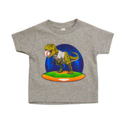 T. rex Baseball Toddler Tee Front