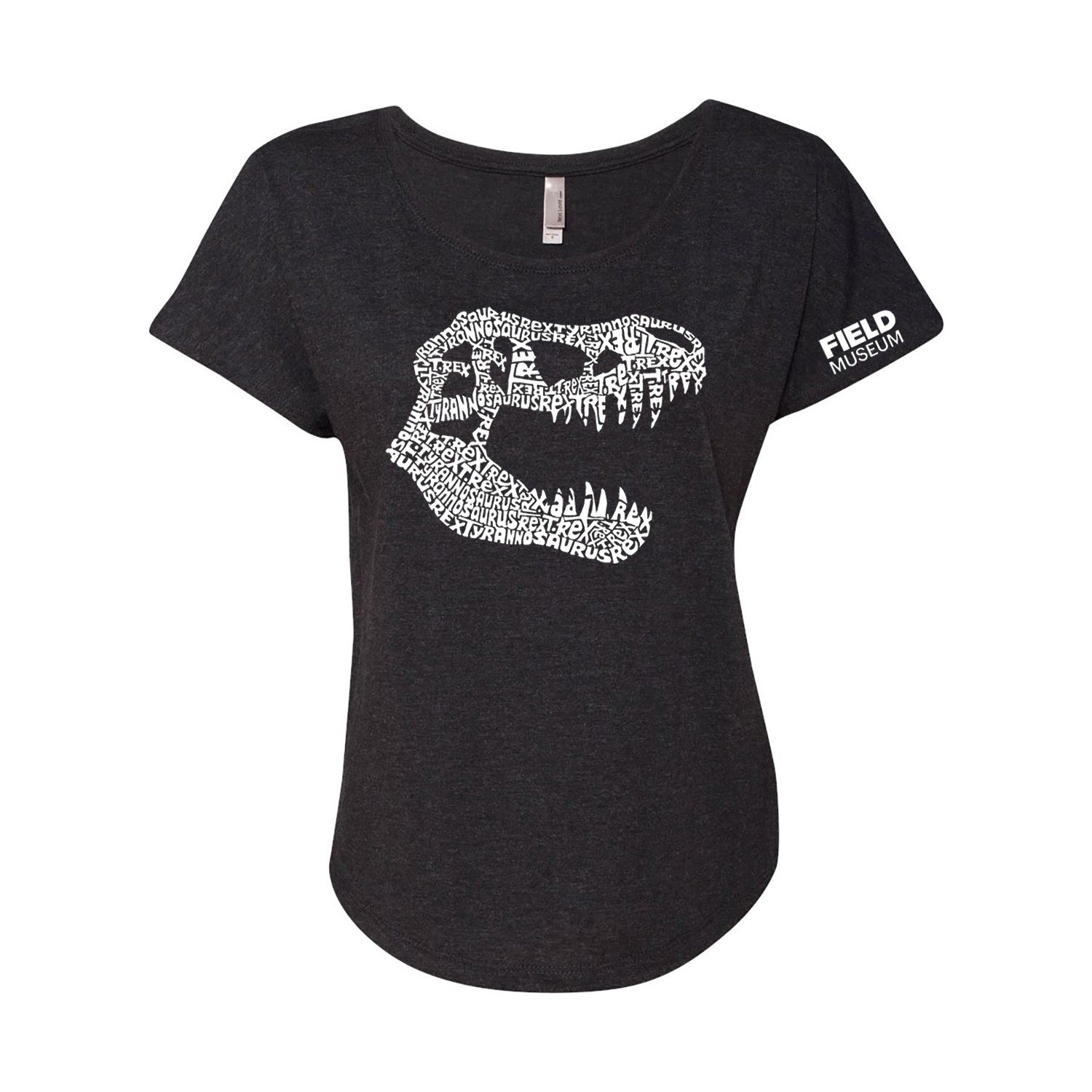 Ladies T. rex Word Art Tee