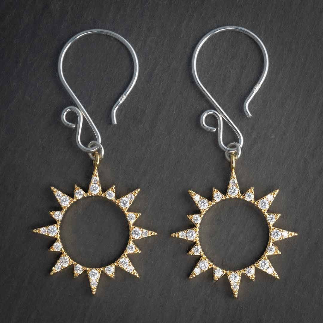 ECLIPSE SOLAR EARRING SILVER