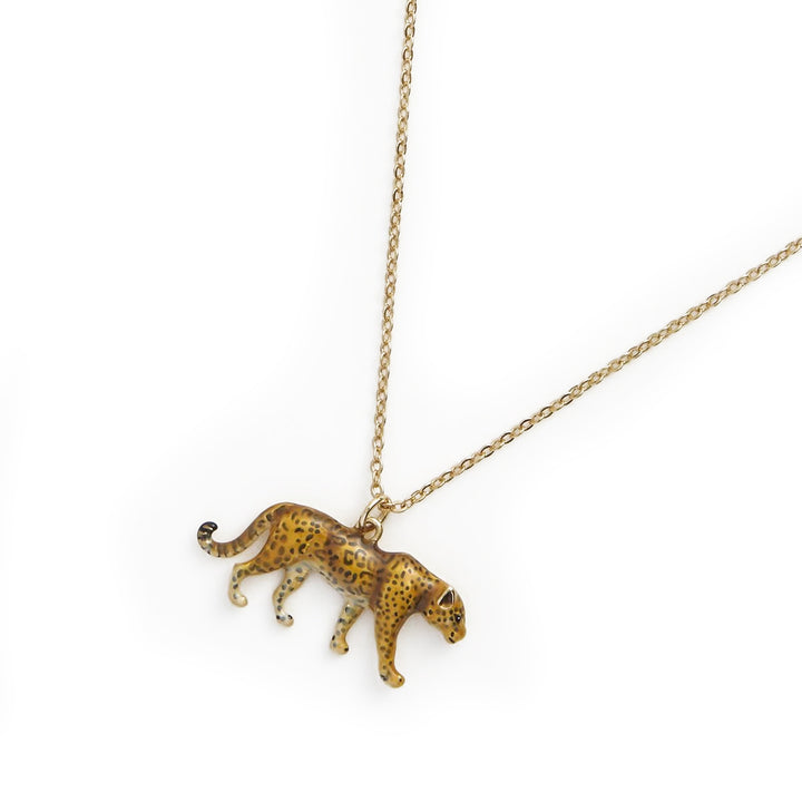 Enamel Leopard Necklace Fable England