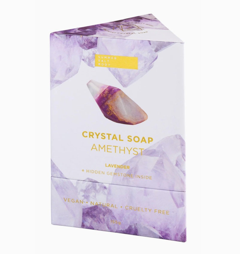 Amethyst Crystal Soap Box