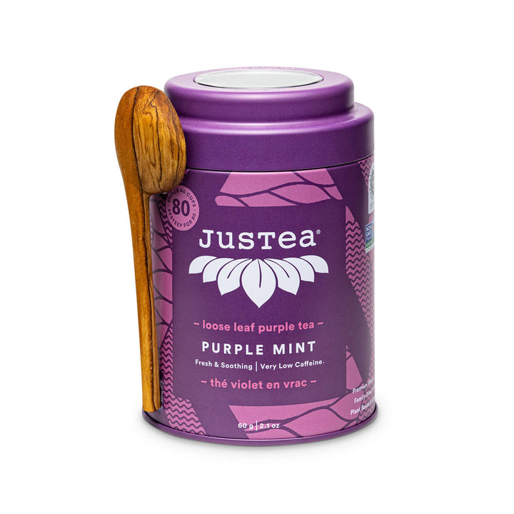 JusTea Purple Mint Loose Leaf Tea  Swahili Imports   