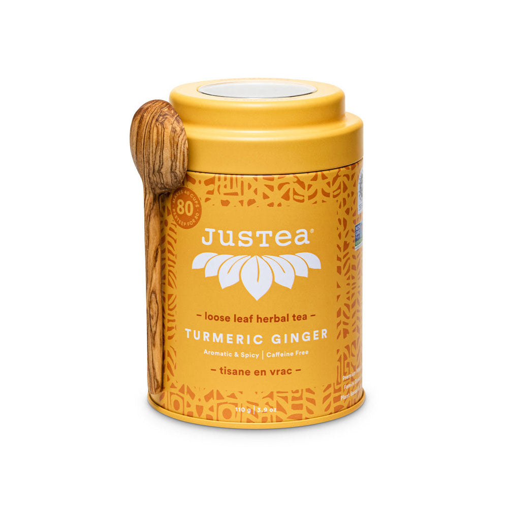 JusTea Turmeric Ginger Loose Leaf Tea  Swahili Imports   