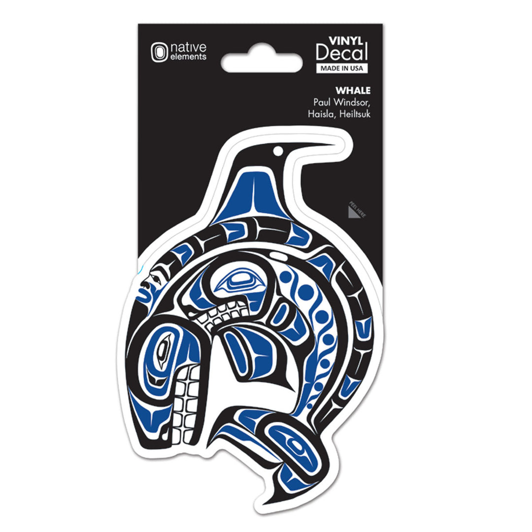 Whale Vinyl Decal  Native Northwest   