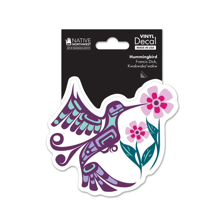 Hummingbird Vinyl Decal  Native Northwest   