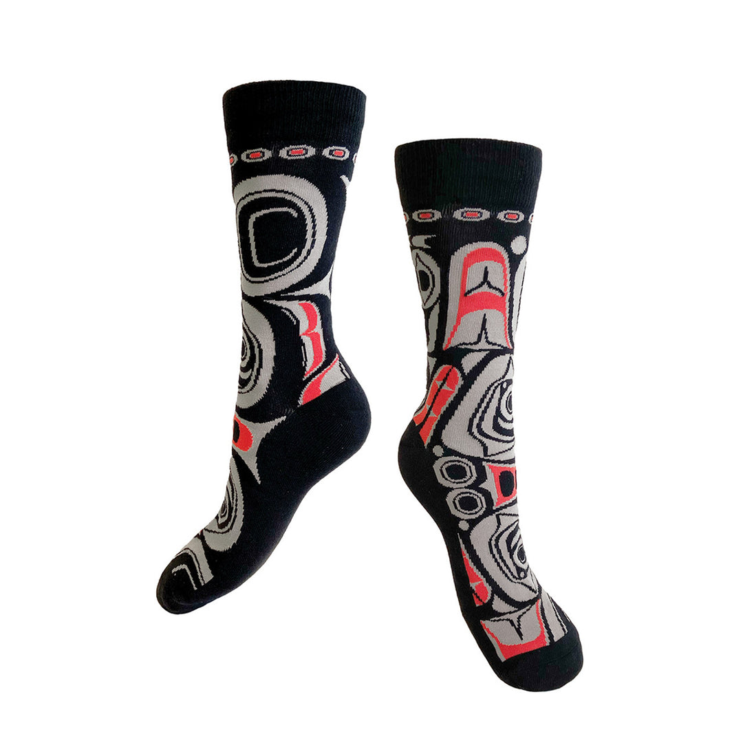 Matriarch Bear Crew Socks  Native Northwest   