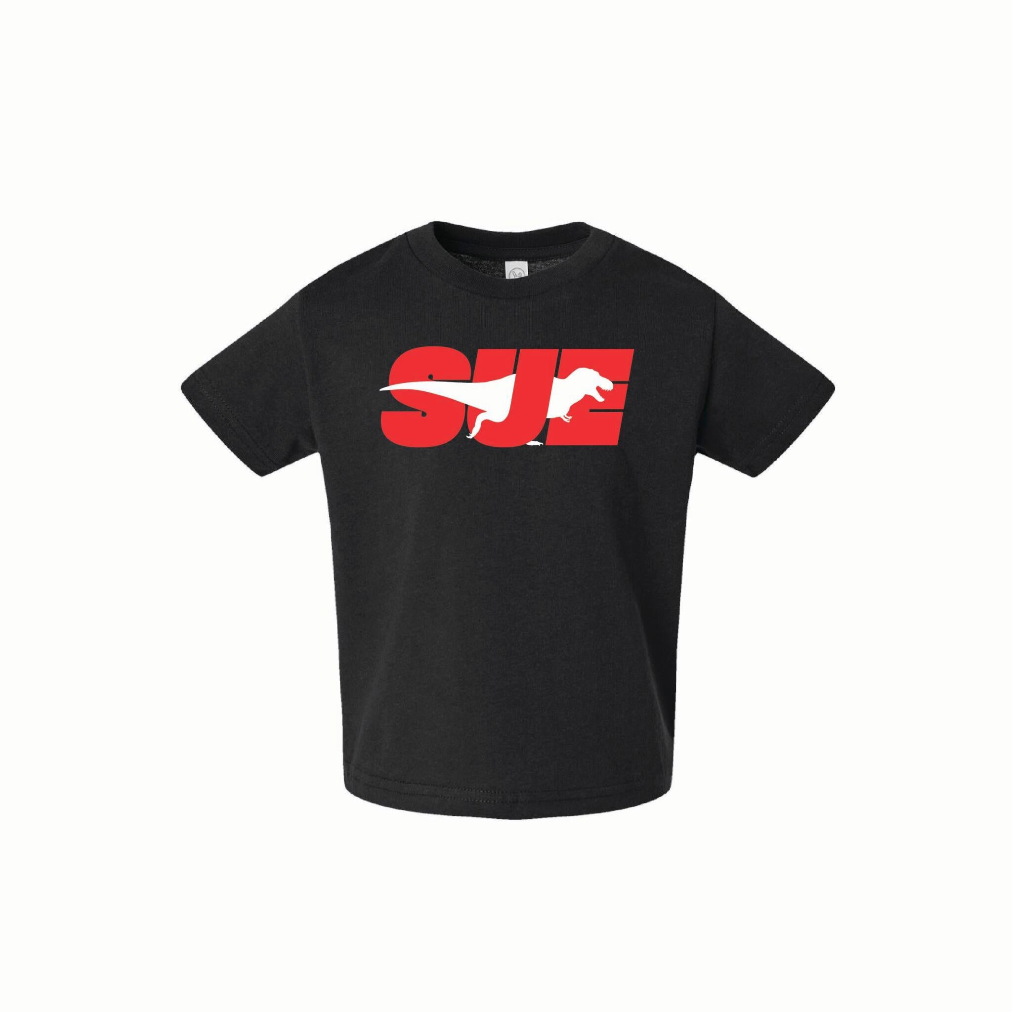 SUE the T. rex Toddler Tee- Black