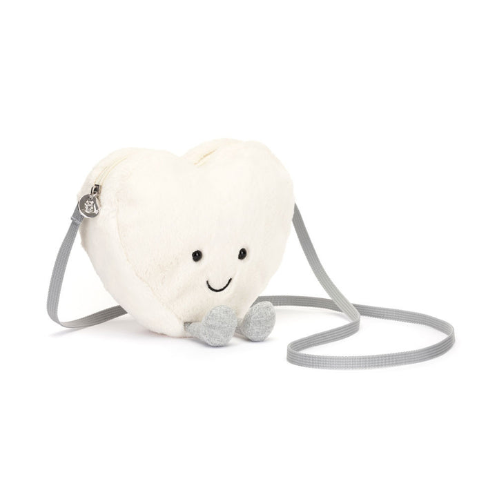 Amuseables Cream Heart Plush Bag  Jellycat   