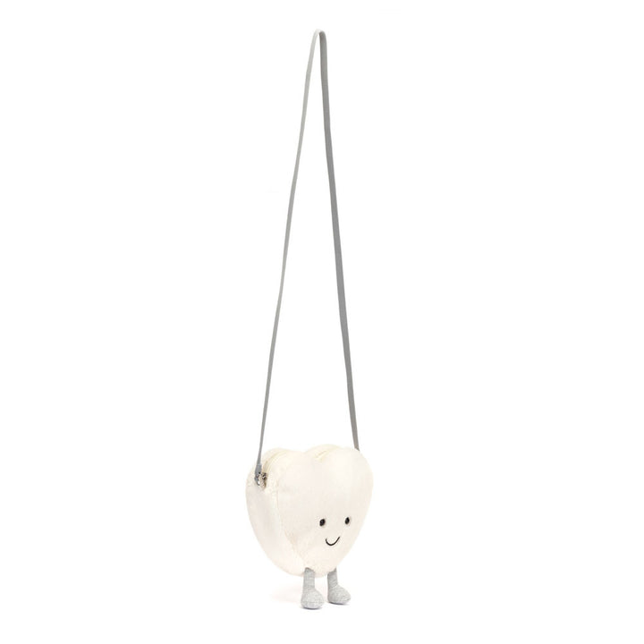 Amuseables Cream Heart Plush Bag  Jellycat   