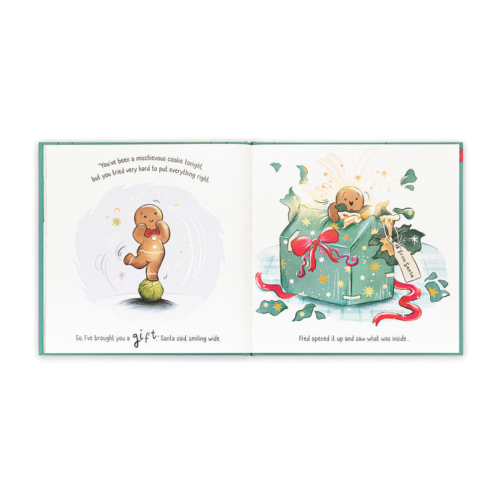 Gingerbread Fred Book  Jellycat   