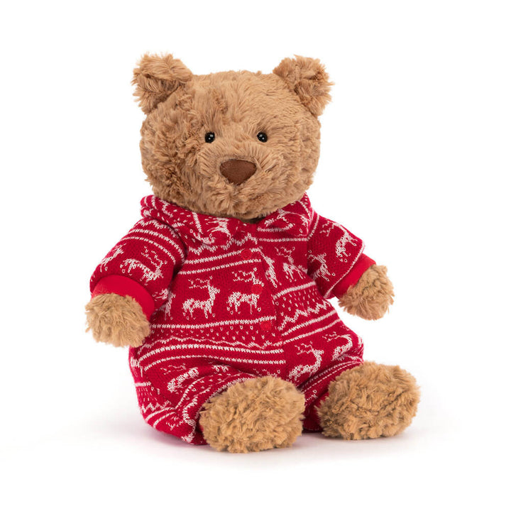 Bartholomew Bear Winter Pajamas Plush  Jellycat   