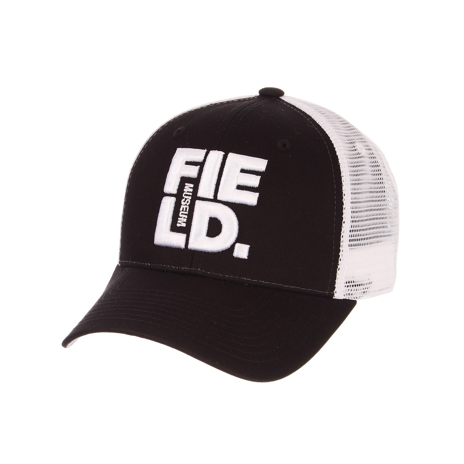 field-museum-black-and-white-trucker-hat