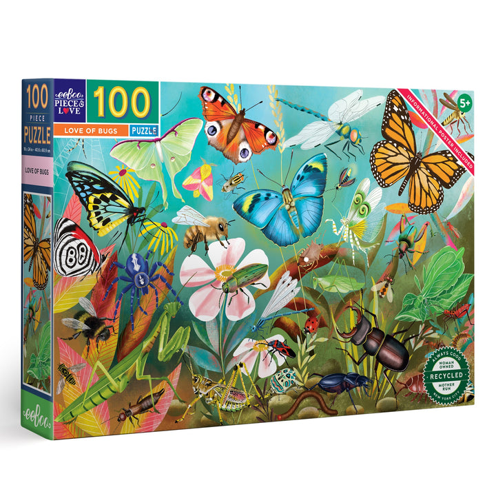 Love of Bugs 100 Piece Puzzle  eeBoo   